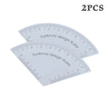 3-Pack Eyebrow Mapping Ruler Microblading Brow Shaping Stencil