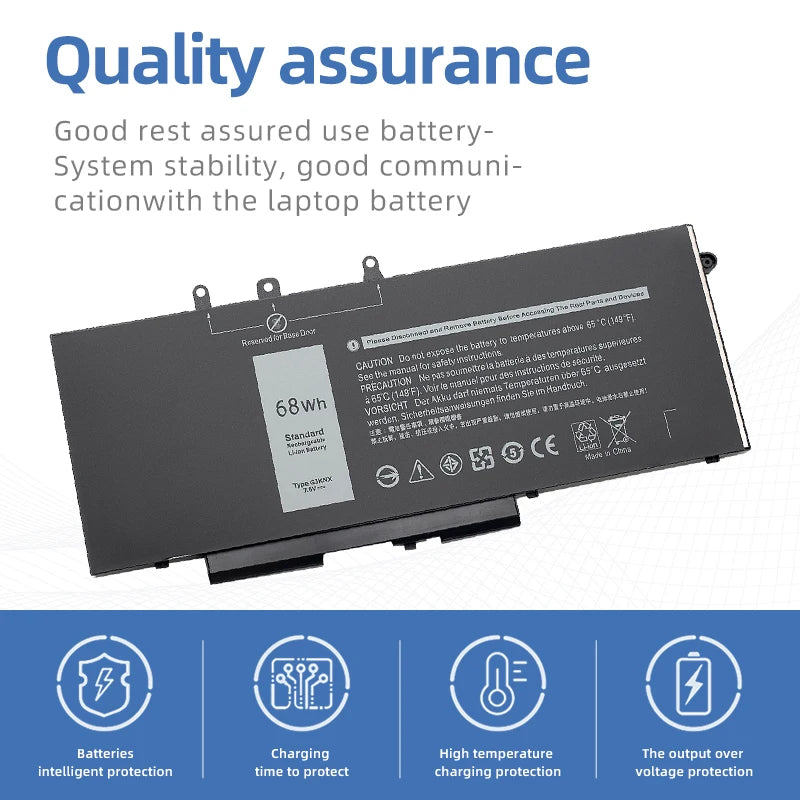 OEM Dell Latitude E5480 5490 5580 5590 Battery GJKNX 7.6V 68Wh