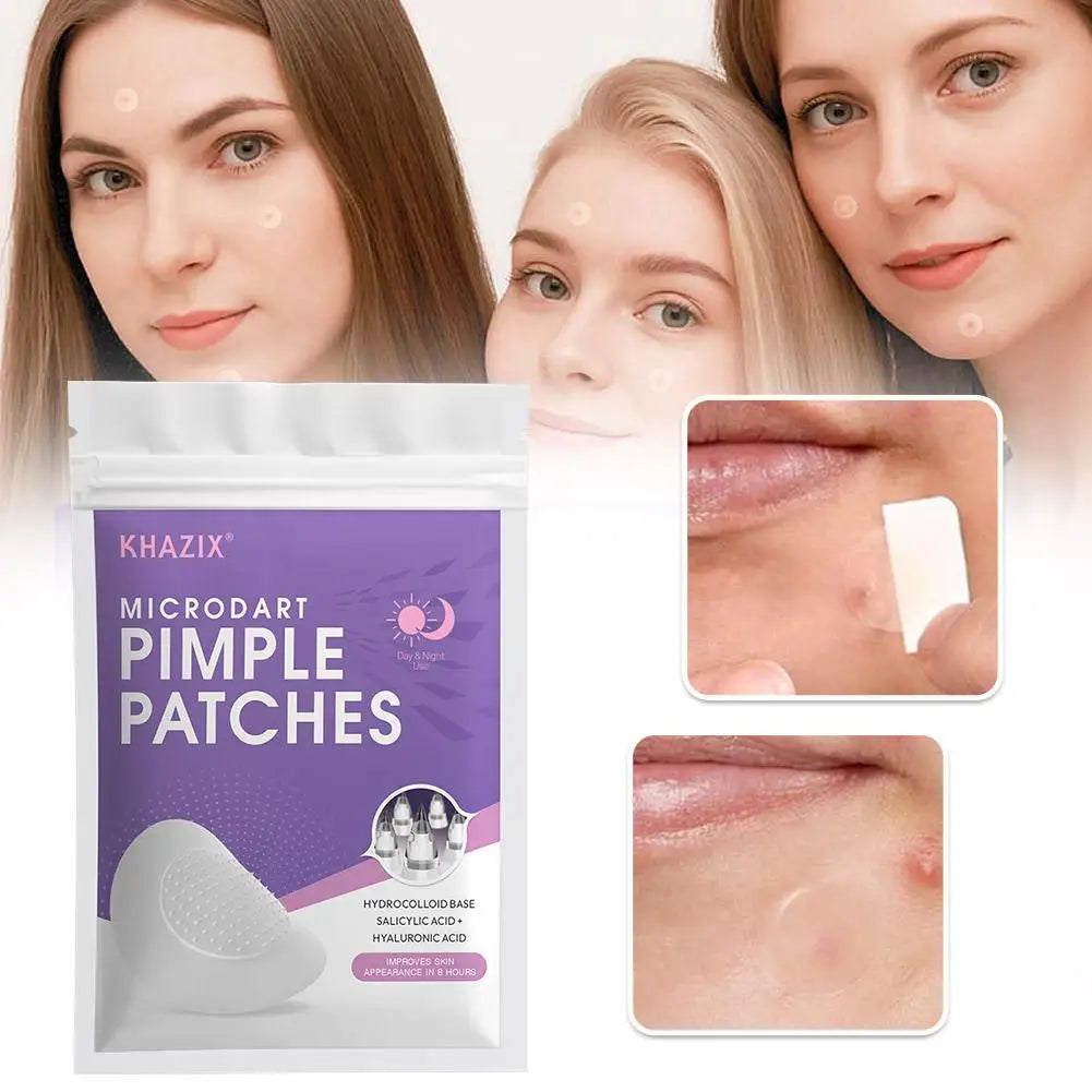 Hydrocolloid Acne Patches Invisible Microneedle Blemish Stickers 24pc