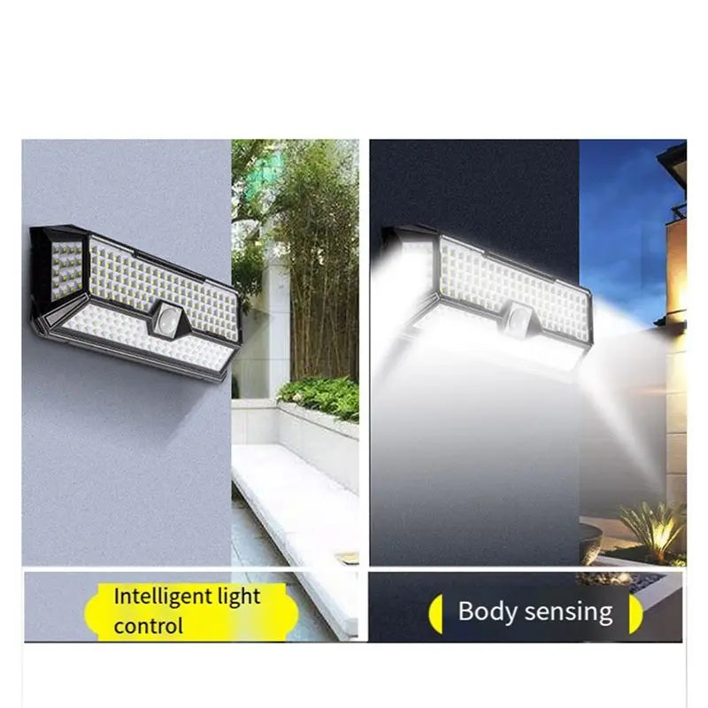 VIBE Solar Outdoor Lights 4000LM 202 LED Motion Sensor IP65 2-Pack