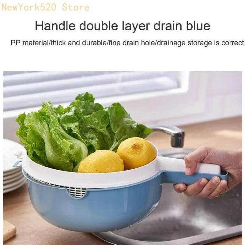Plastic Colander Drain Basket – Vegetables, Fruit & Pasta