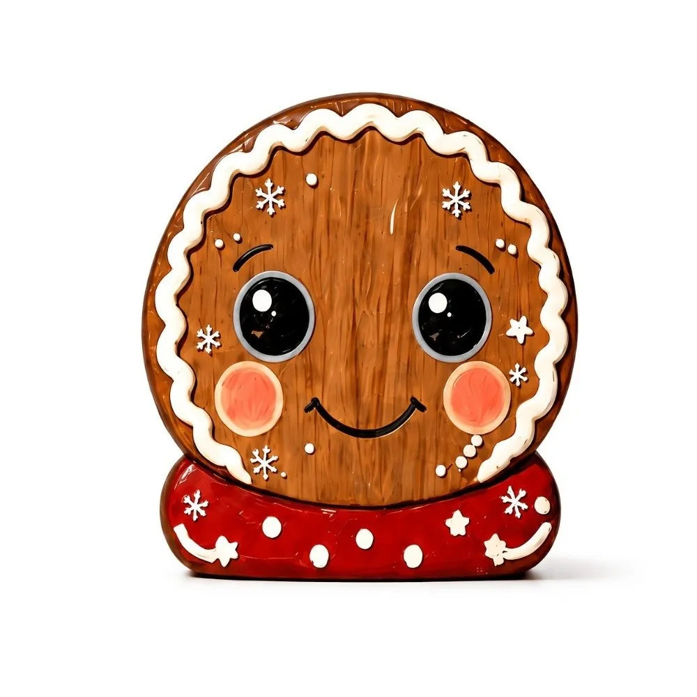 Wooden Christmas Tabletop Figure – Santa & Snowman Decor