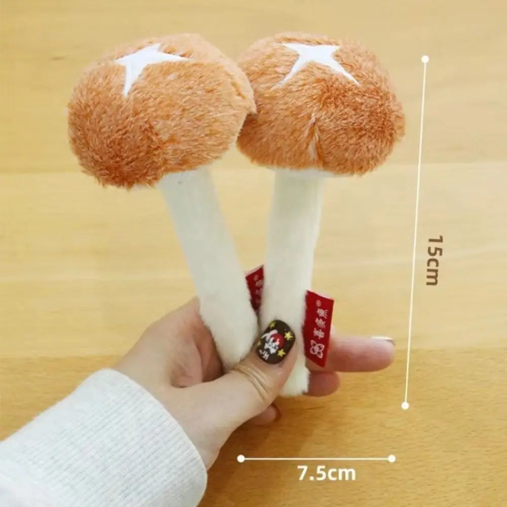 Mushroom Cat Chew Toy – Soft Bite-Resistant Interactive Teaser
