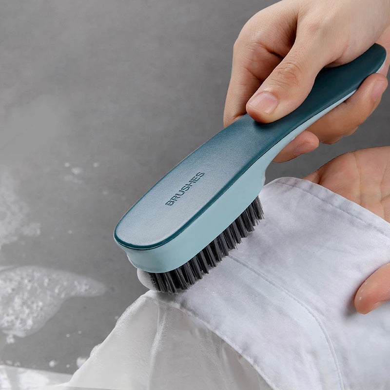 Dual-Head Shoe Cleaning Brush – Soft & Hard Bristles