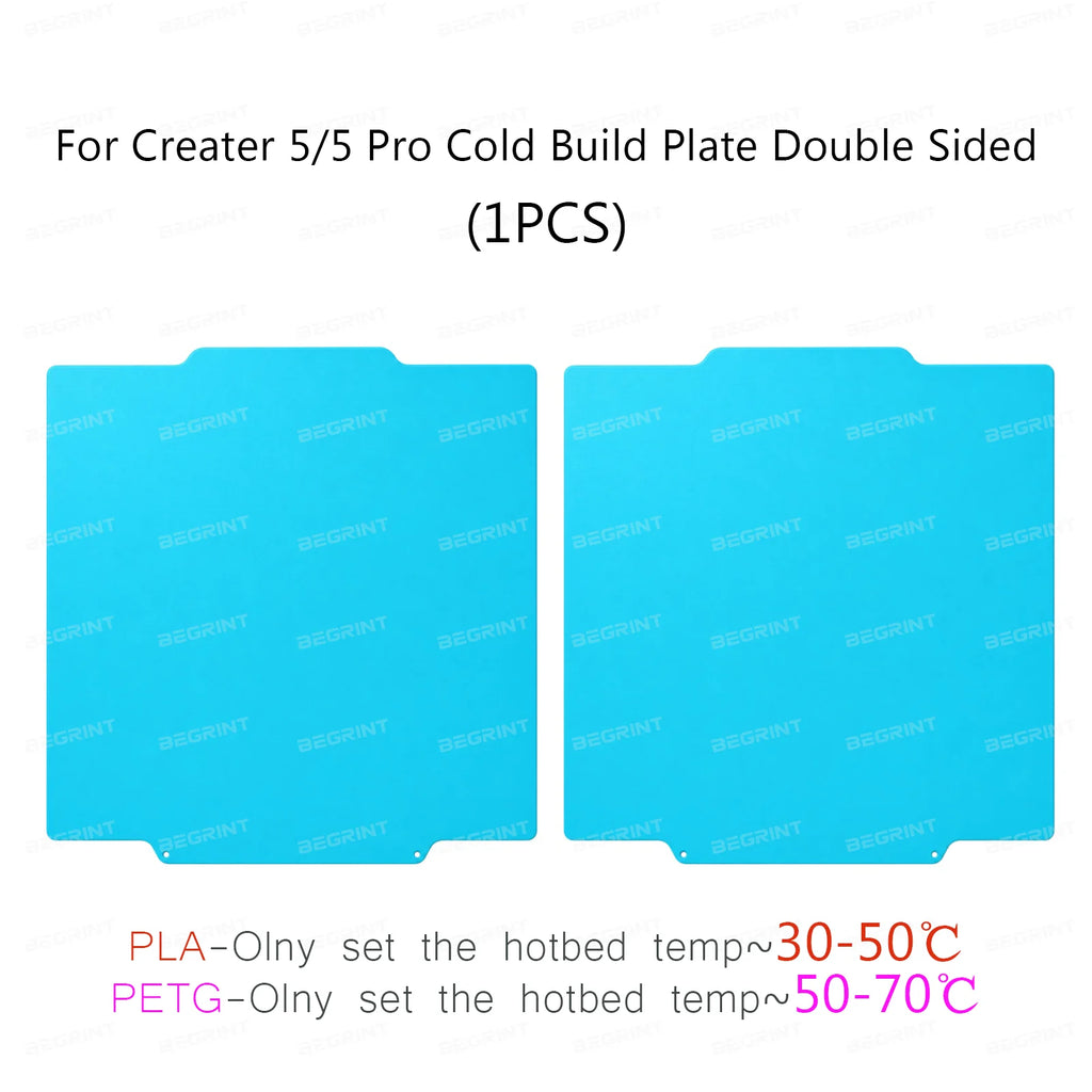 Dual-Sided Magnetic Build Plate for Flashforge Creator 5/5Pro