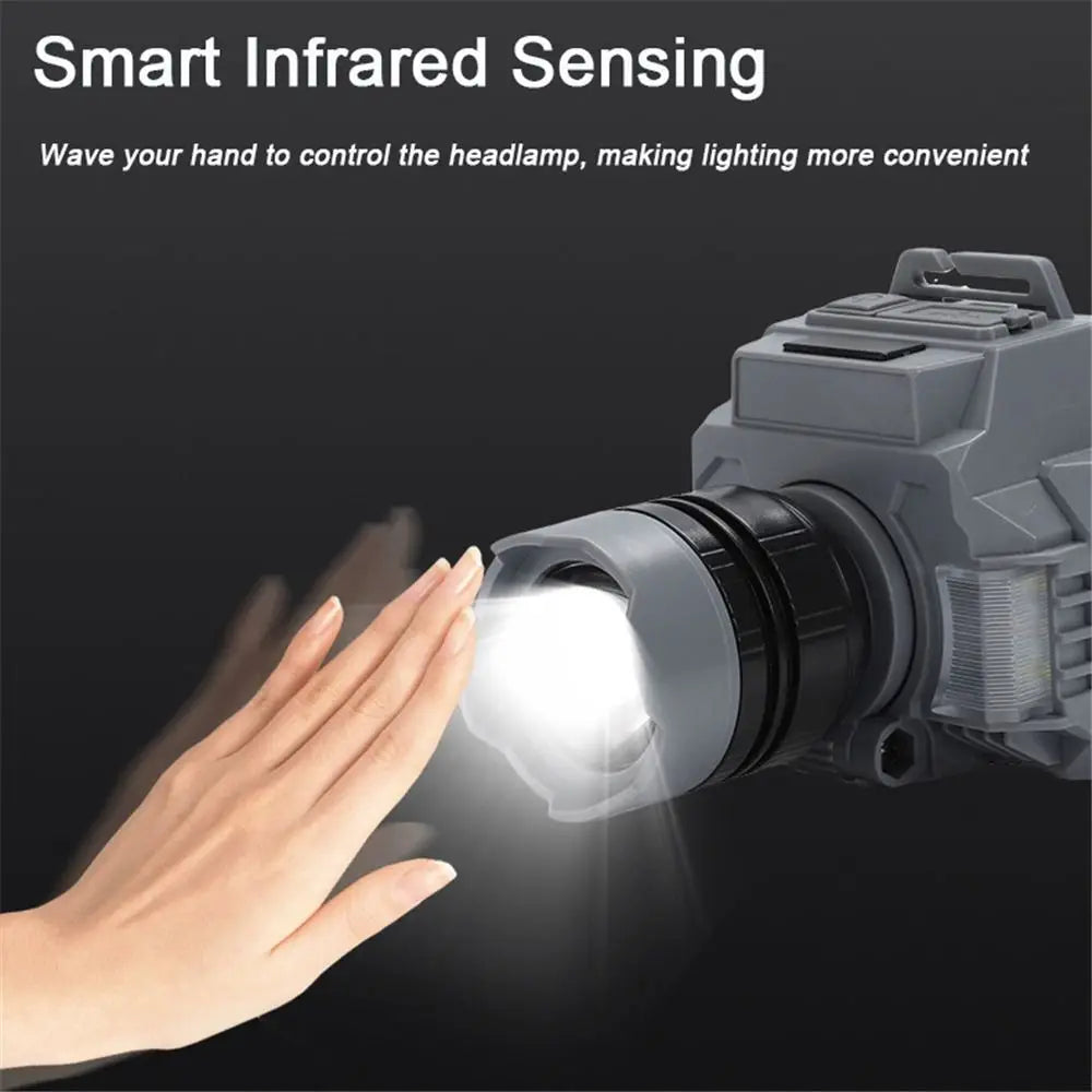 VIBE LED Rechargeable Zoomable Headlamp – Infrared Sensing