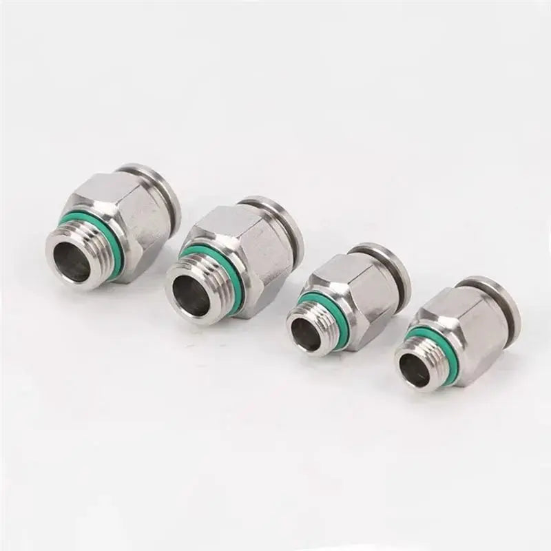304 Stainless Steel Pneumatic Quick Connector G Thread BSP 50-Pack