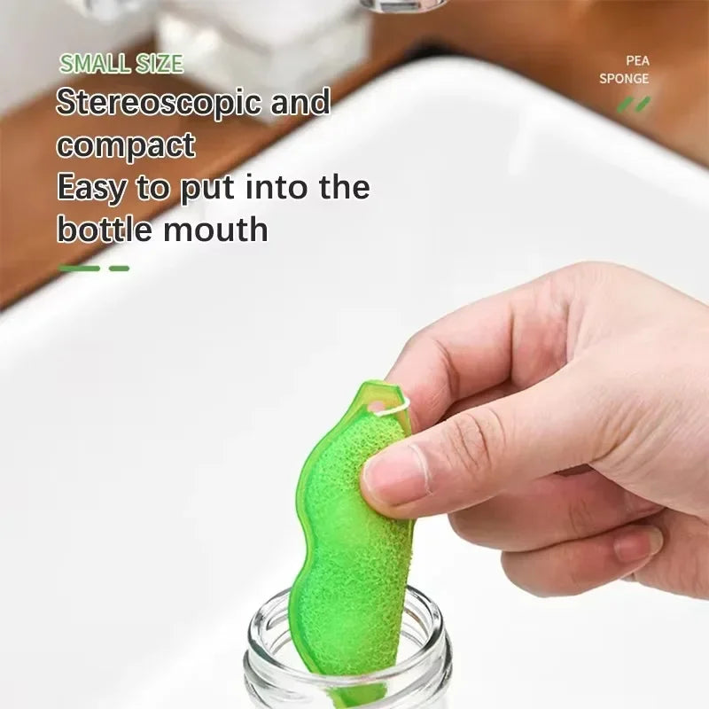 2-Pack Reusable Soybean Sponge Brush – Bottle & Cup Cleaner