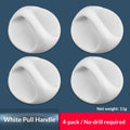 No-Drill Adhesive Cabinet Drawer Handle Self-Stick Pull Knob