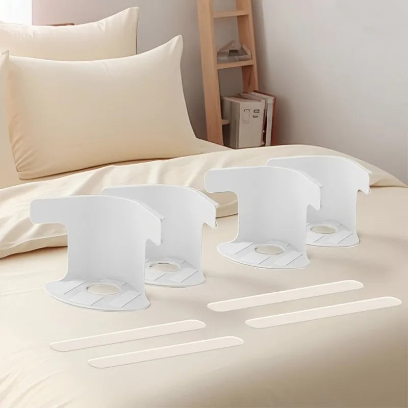 4-Pack Invisible Bed Sheet Fixing Clips | Bedding Gripper Set