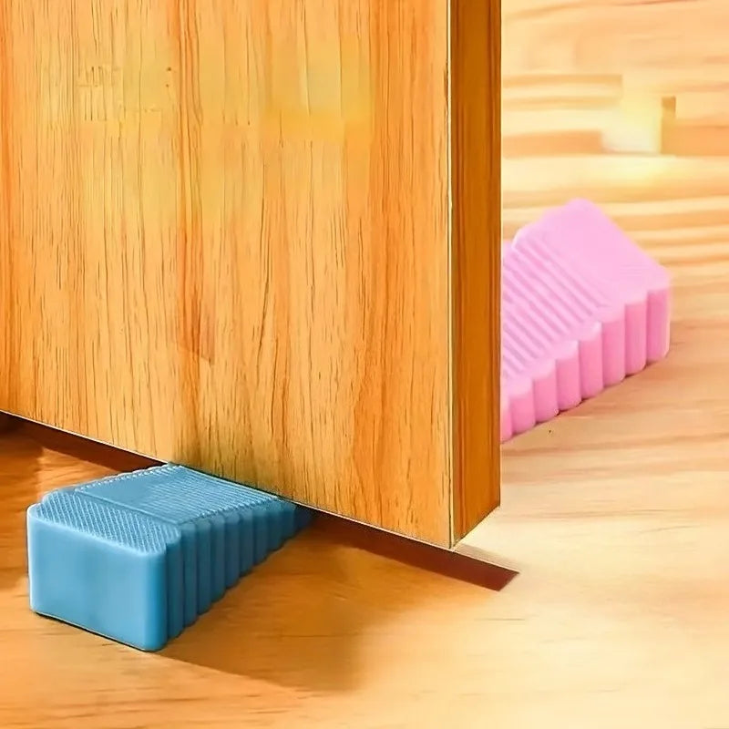 No-Drill Door Stopper Wedge – Windproof, Wall-Safe, Anti-Pinch