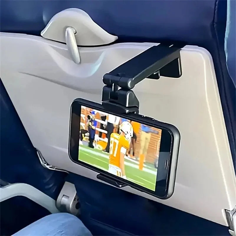 360° Rotatable Foldable Phone Mount for Travel & Airplane Use