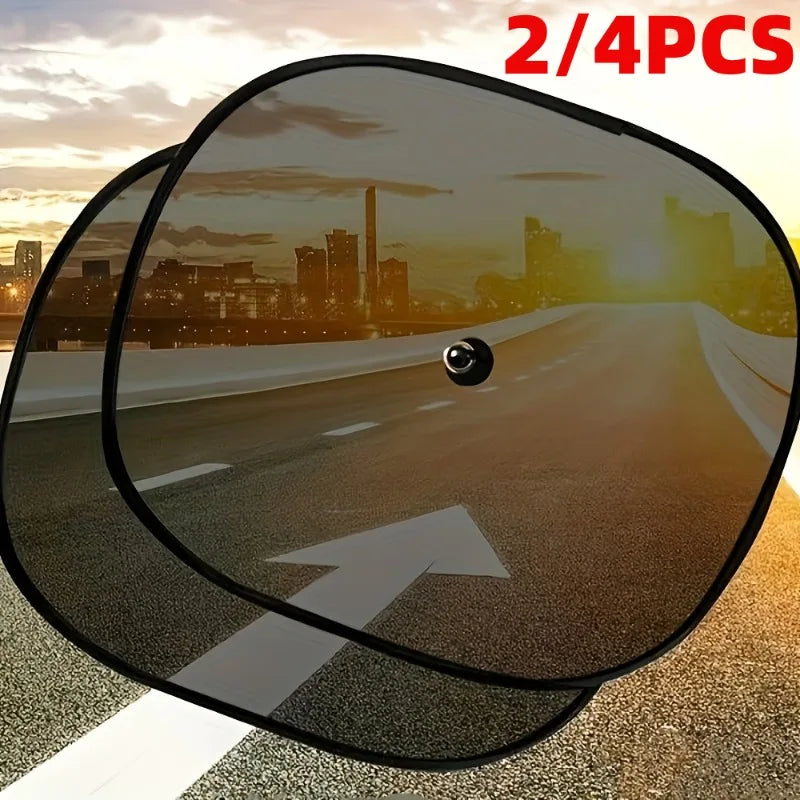 Car Window Sunshade Set 2/4pcs – UV Block & Cooling