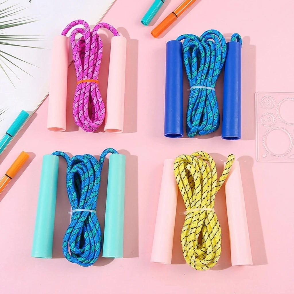 VIBE Adjustable Plastic Jump Rope – Non-Slip Handles for Kids