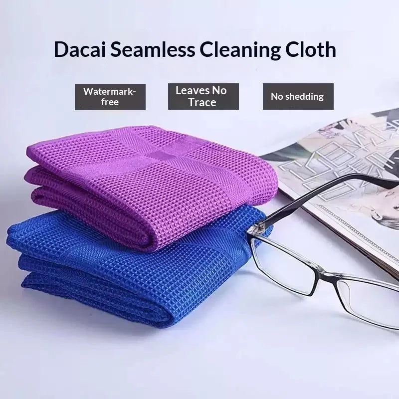 Waffle Weave Microfiber Glass Cleaning Cloth – Streak & Lint Free