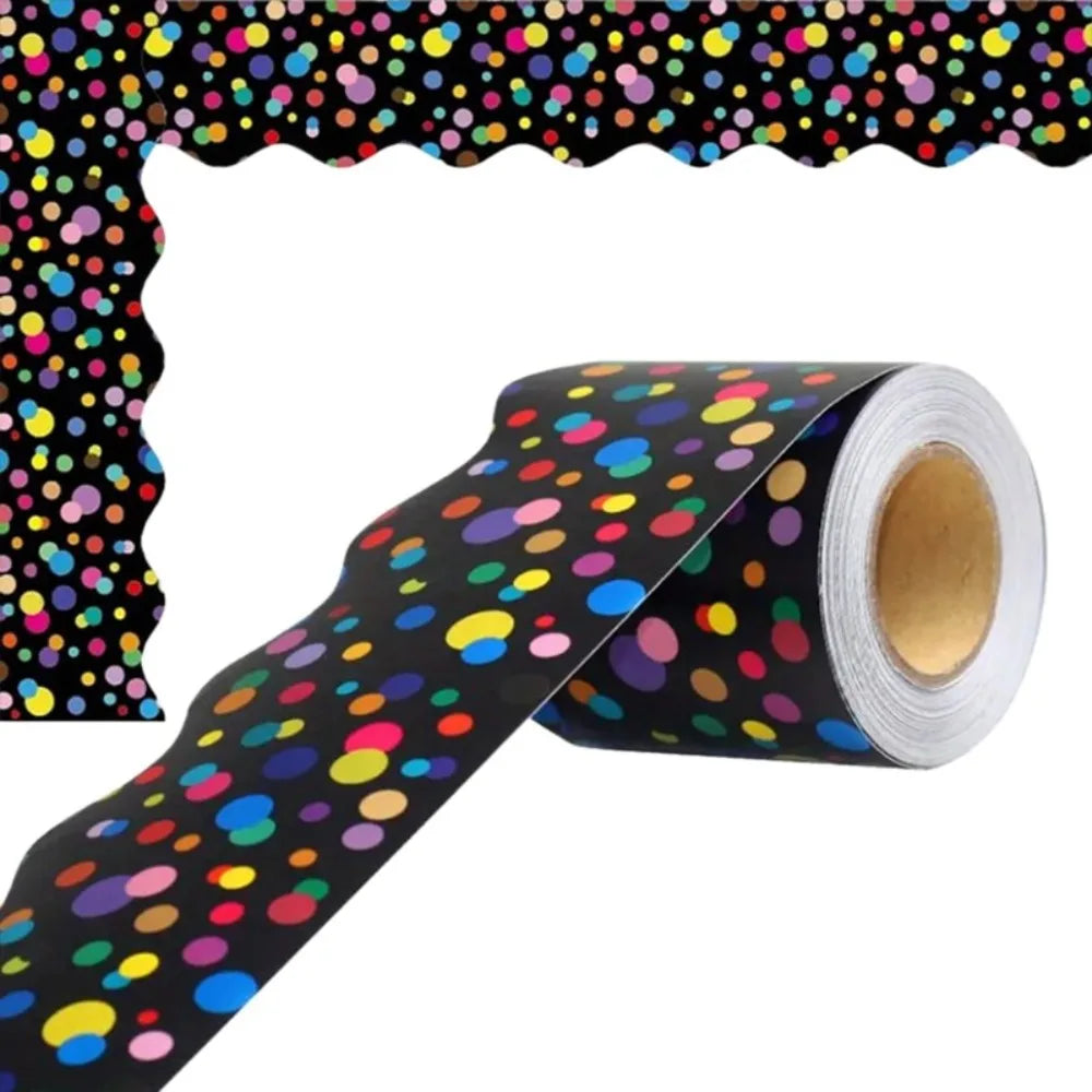 Wavy Edge Border Stickers – Bulletin Board & Wall Décor Roll
