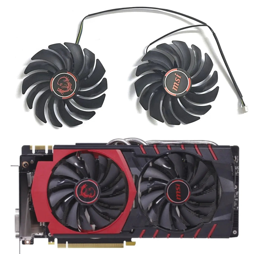 MSI GTX 980Ti 960 GPU Replacement Fan 95mm 4-Pin PLD10010S12HH