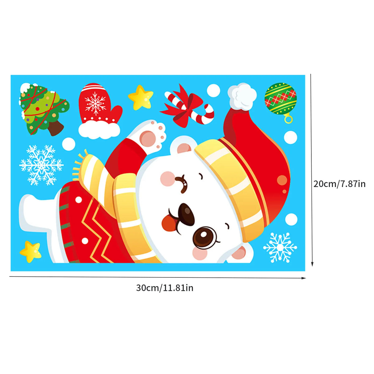 Christmas Electrostatic Window Stickers – Santa & Reindeer