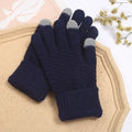 Women's Cashmere Knit Touch Screen Winter Gloves – Warm & Chic