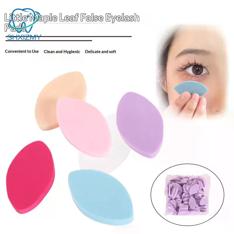 Sponge False Eyelash Pads Reusable Lash Map Makeup Puffs