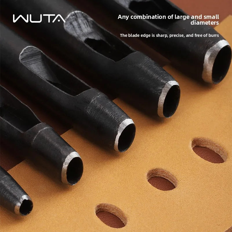 WUTA Oval & Round Leather Belt Hole Punch – DIY Leather Tool