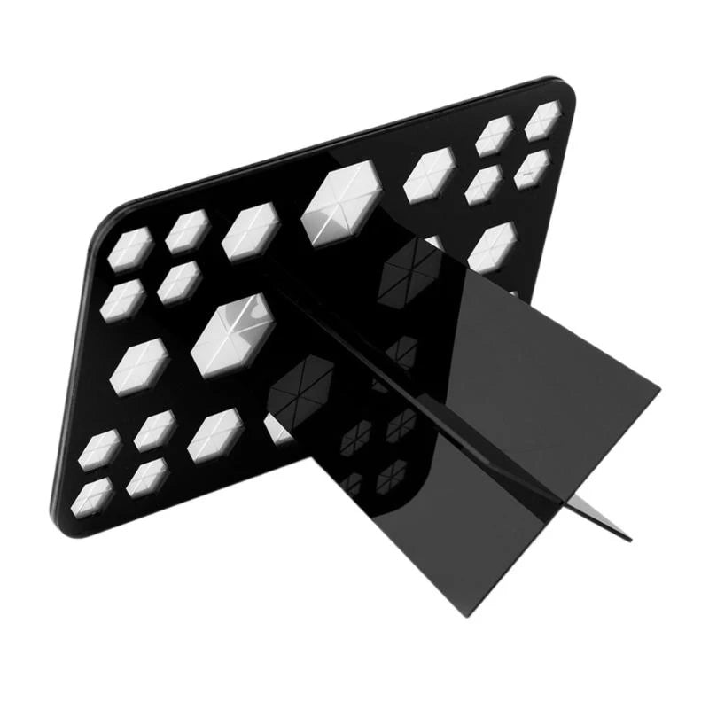 Acrylic Makeup Brush Holder Stand & Cosmetic Drying Rack