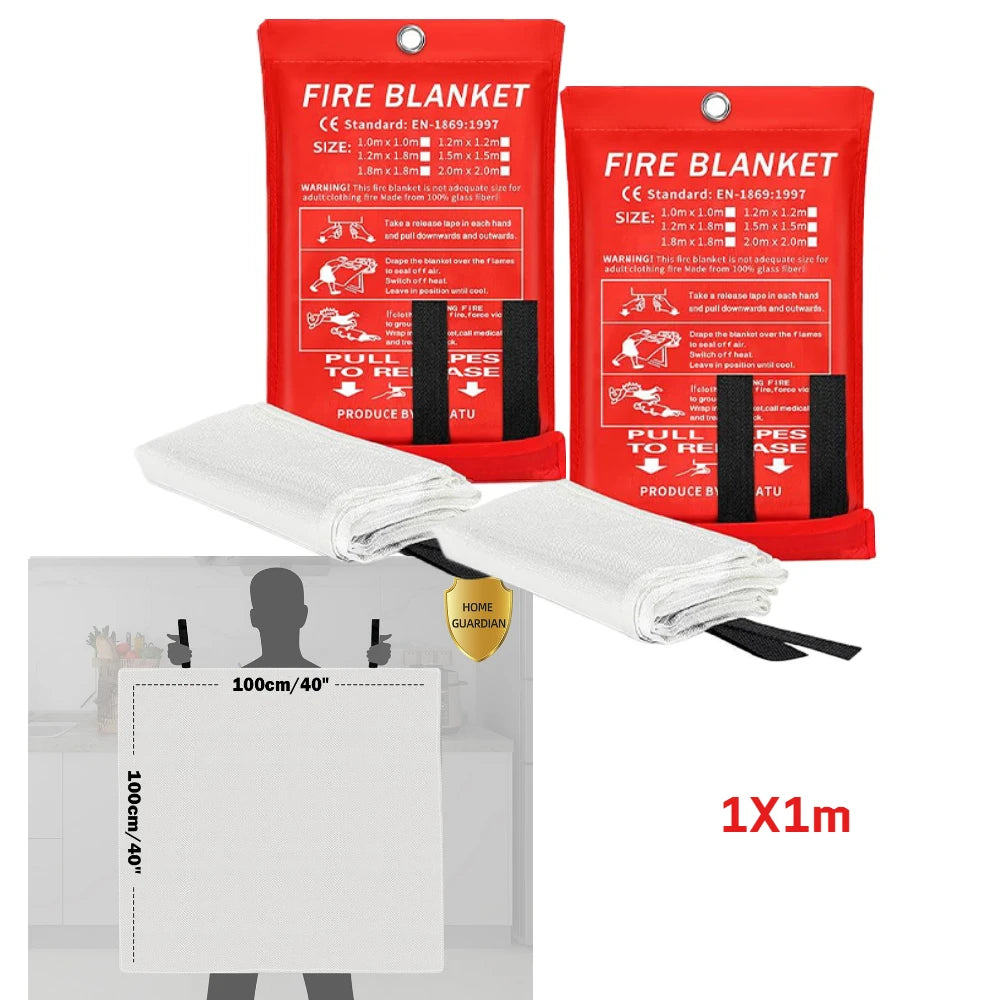 VIBE Emergency Fire Blanket 1M–2M | Kitchen & Home Safety
