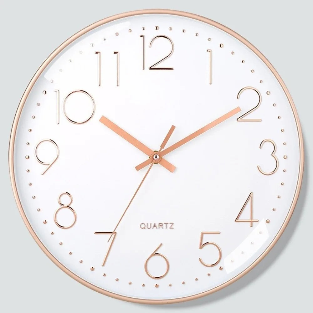 8 Inch Silent Quartz Wall Clock – Battery Operated Home Decor