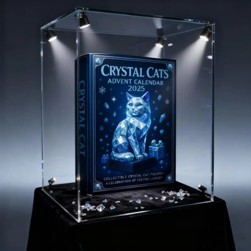 Crystal Cat Christmas Advent Calendar & Tree Ornament