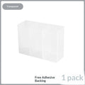 3-Grid Wall Mounted Makeup Organizer – Punch-Free & Clear