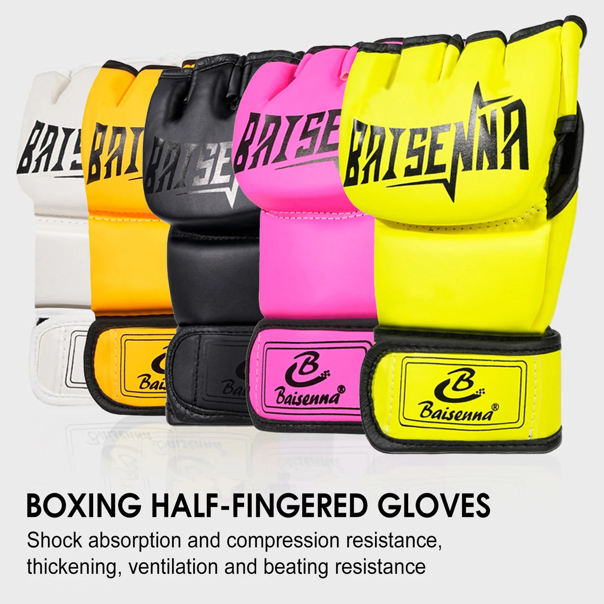 MMA Half-Finger Training Gloves – Kickboxing & Sparring
