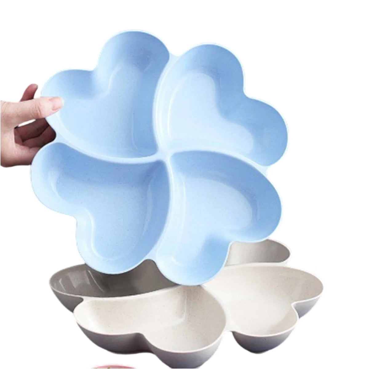 Four-Leaf Clover Snack Plate | Heart Compartment Fruit Tray