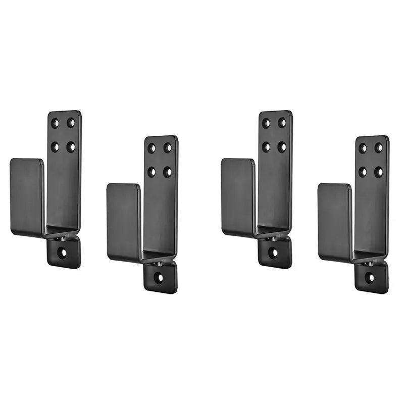 4-Pack Door Barricade Brackets – 2x4 Bar Holder Home Security