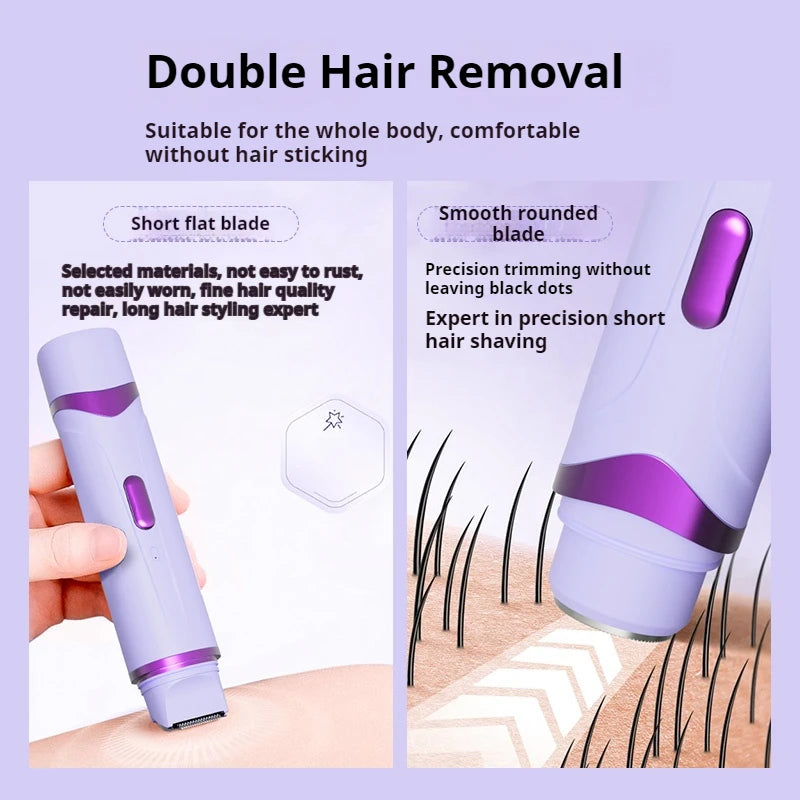2-in-1 Electric Razor & Epilator for Women – Rechargeable
