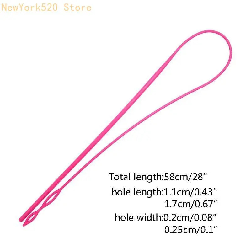 Plastic Drawstring Cord Threader Tool for Elastic & Rope