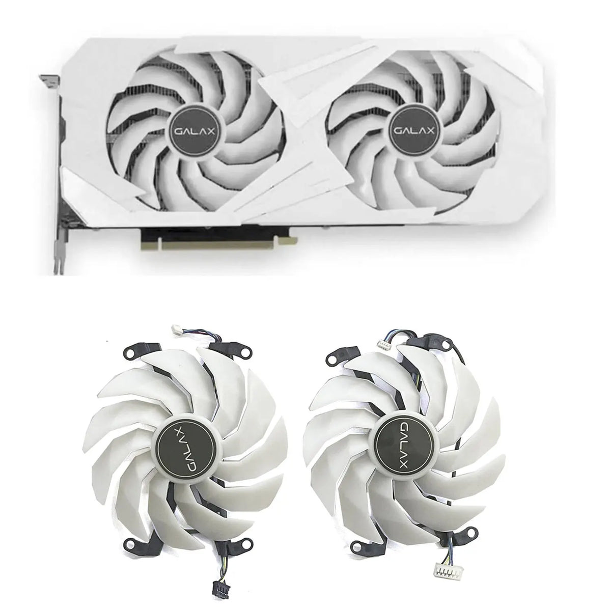 102mm GFY10015H12SPA GPU Fan for Galax RTX 3060 3070 EX White