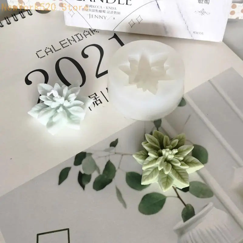 Christmas Poinsettia Silicone Mold – Reusable DIY Resin Casting