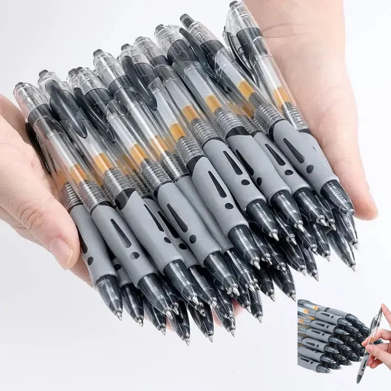 Retractable Gel Pen Set 5/10 Pcs – Black Red Blue Ink