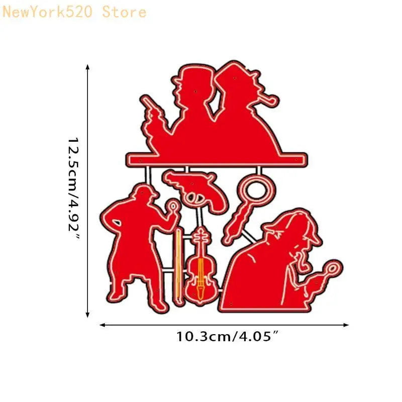 Men Metal Cutting Die Stencil – DIY Scrapbooking & Cards