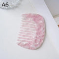 Marbled Cellulose Acetate Wide Tooth Comb – Anti-Static