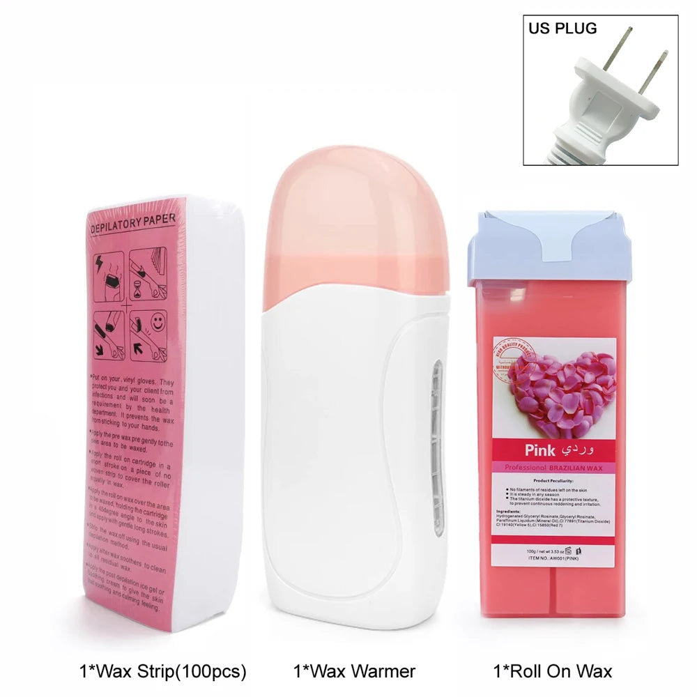 Unisex Roll-On Wax Heater Kit – Hot Cartridge Warmer Set