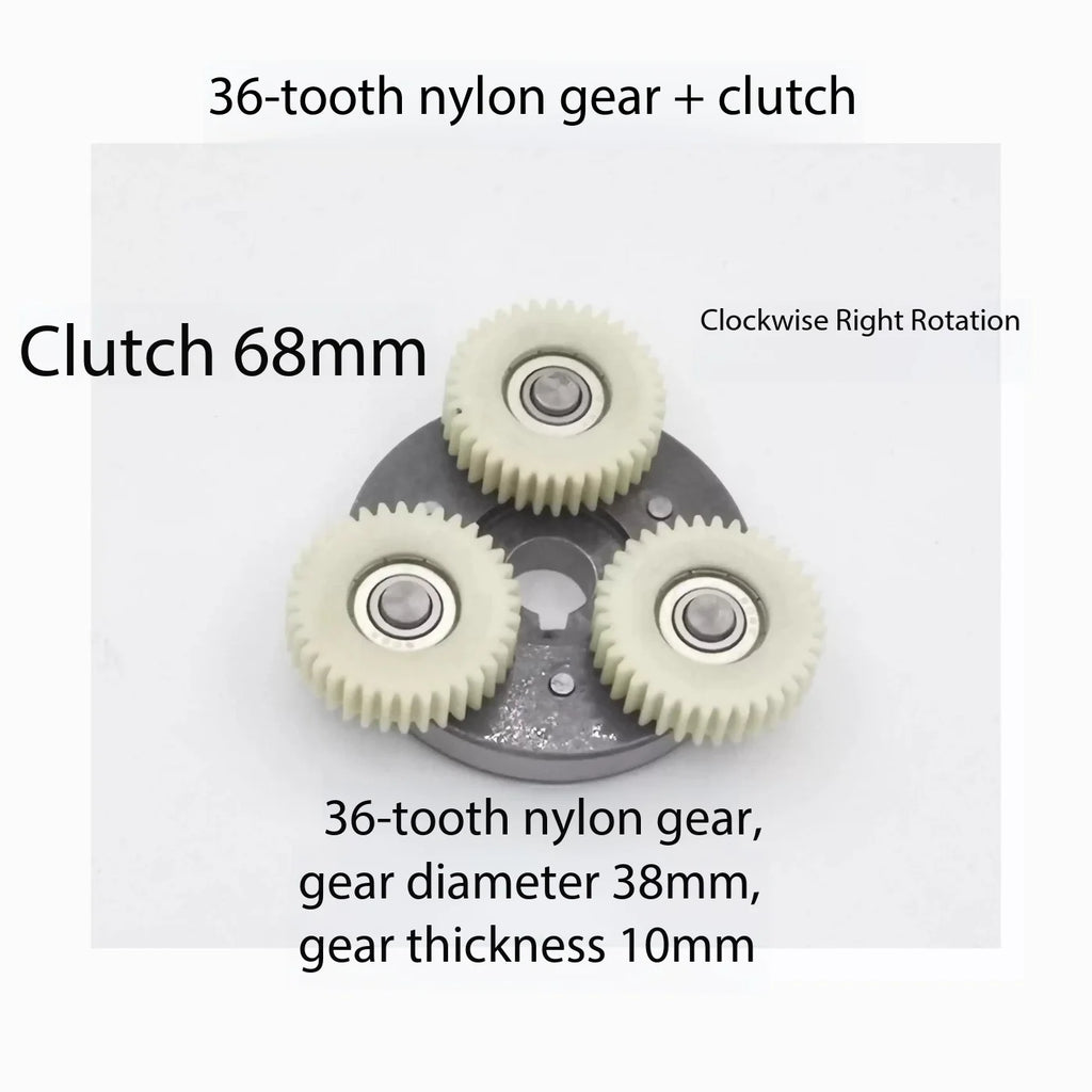 E-Bike Motor Gear Clutch Kit 36T Nylon Gears Bafang 500W–750W