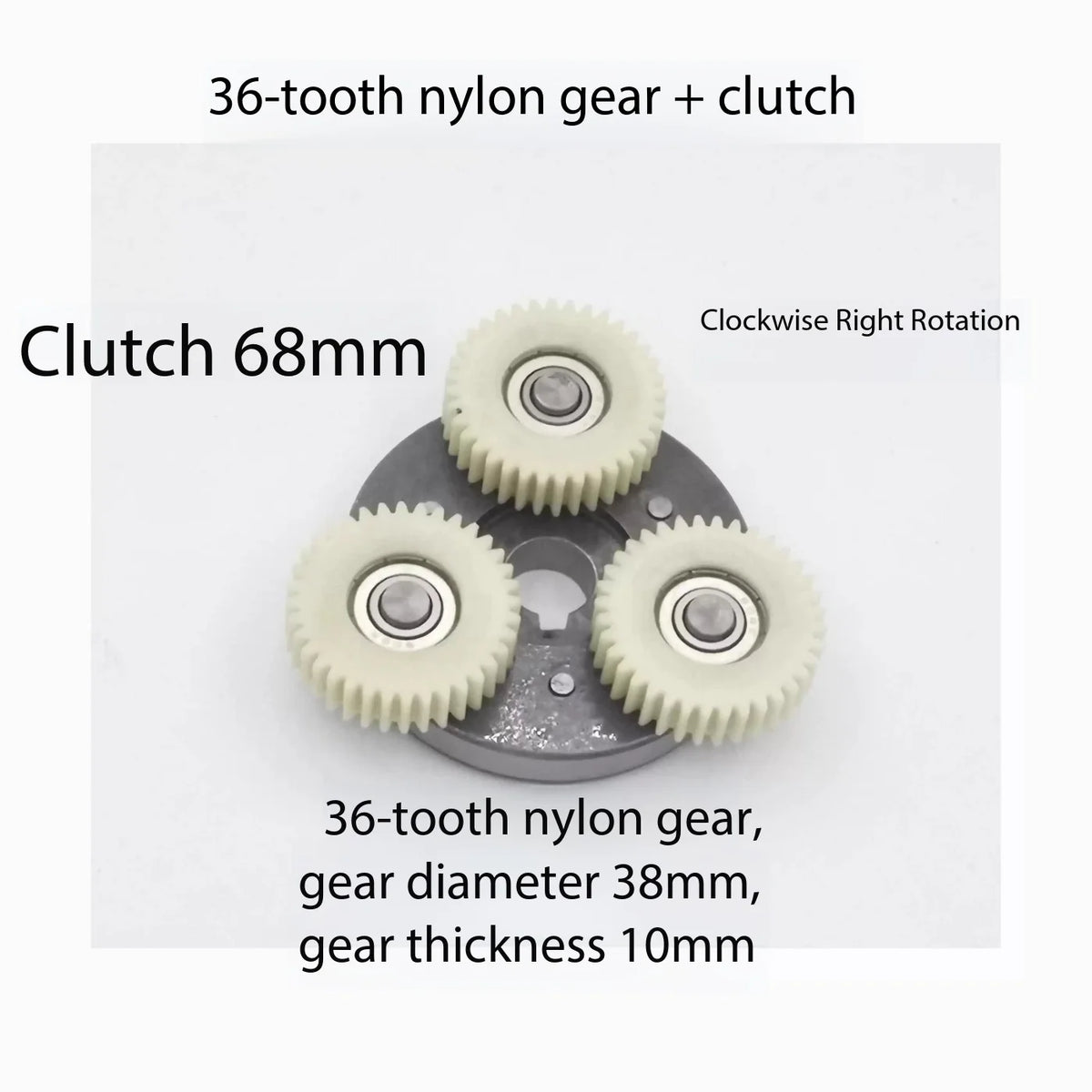 E-Bike Motor Gear Clutch Kit 36T Nylon Gears Bafang 500W–750W