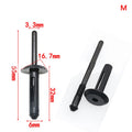 10Pcs Black Plastic Blind Rivet Clip Retainer for BMW VW Ford