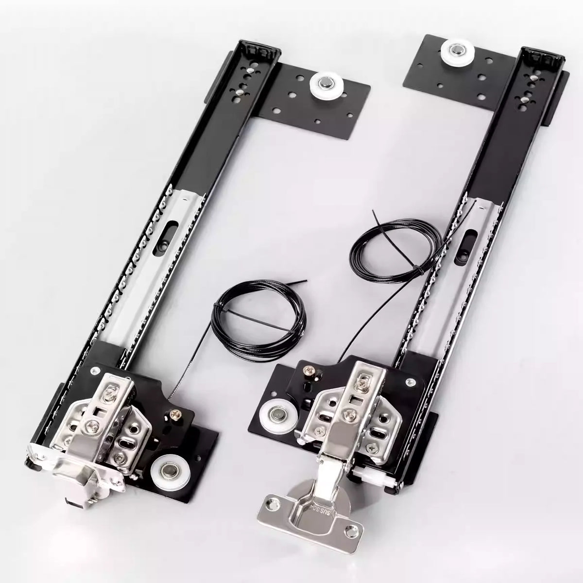 Hidden Folding Swing Door Track & Invisible Hinge Hardware Kit