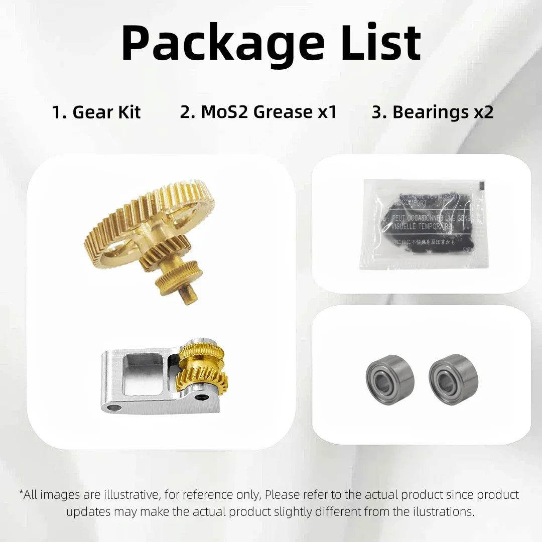 BEGRINT DLC Hardened Steel Extruder Gear – Bambu Lab X1 P1P P1S