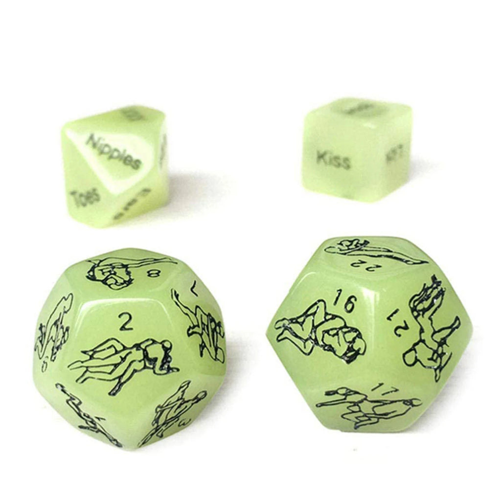 Couples Fun Dice Set – 4-Piece Adult Party Game for Two