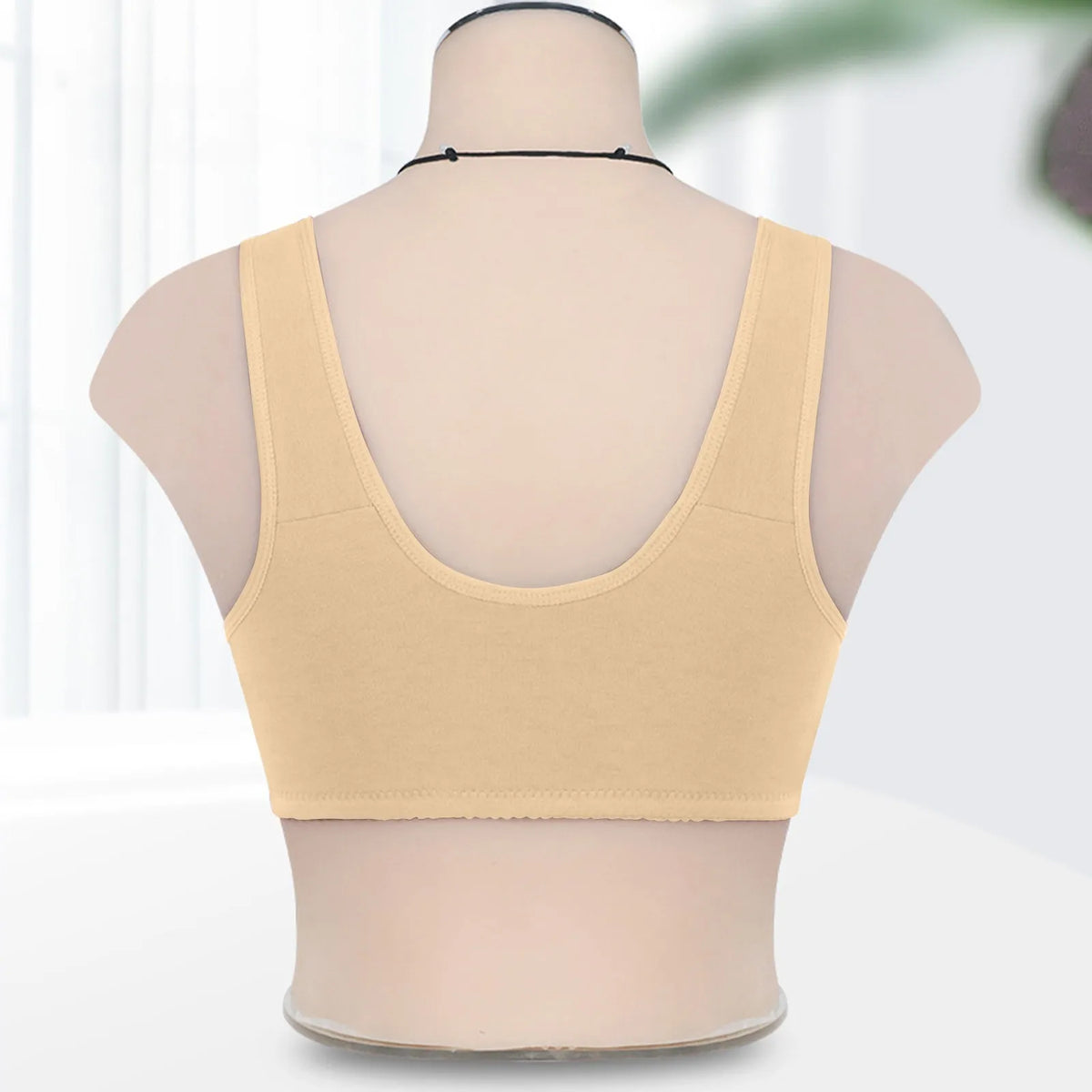 Women's Wire-Free Front Buckle Bra – Large Size Breathable Brassiere