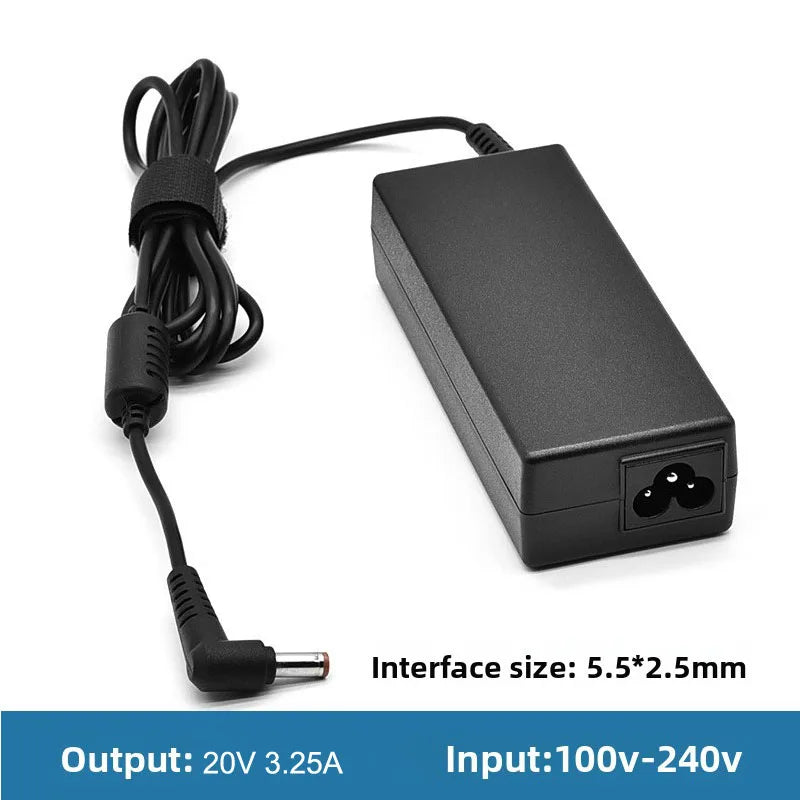 20V 3.25A Laptop Charger for Lenovo G460 G570 B570 Z500