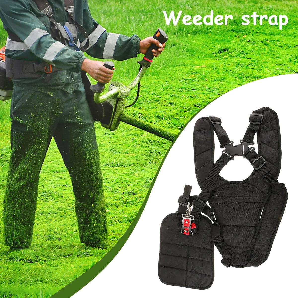 VIBE Double Shoulder Harness Strap for Brushcutter & Strimmer